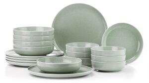 Jídelní sada 18 ks zelená/porcelán
