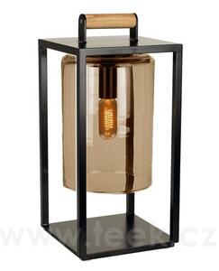 Royal Botania Venkovní lampa Dome Small, Royal Botania, 30x30x65 cm, rám hliník anthracite, clear glass, 4 W, napájení kabelem, vč. LED žárovky