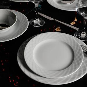 Jídelní sada 24 ks bílá/porcelán