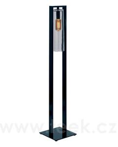 Royal Botania Venkovní lampa Dome Floor, Royal Botania, 23x33x171 cm, rám hliník anthracite, clear glass, 4 W, napájení kabelem, vč. LED žárovky