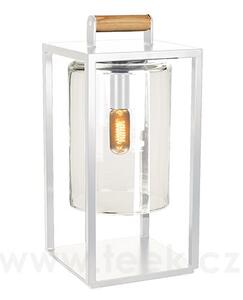 Royal Botania Venkovní lampa Dome Small, Royal Botania, 30x30x65 cm, rám hliník anthracite, clear glass, 4 W, napájení kabelem, vč. LED žárovky