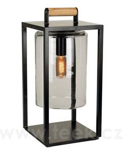 Royal Botania Venkovní lampa Dome Small, Royal Botania, 30x30x65 cm, rám hliník anthracite, clear glass, 4 W, napájení kabelem, vč. LED žárovky