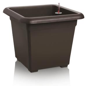 Plastkon Květináč samozavlažovací QUATTRO AQUA PRO 50×50 hnědá
