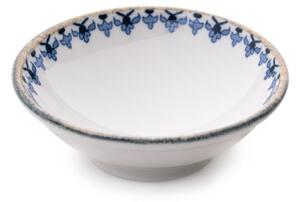 Jídelní sada 18 ks bílá/modrá/porcelán