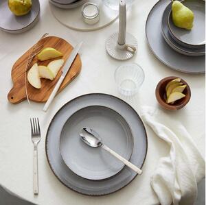 Jídelní sada 18 ks šedá/porcelán