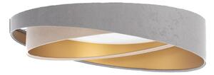 LED Stm. strop. svítidlo SM. GALAXY M. 24W/230V pr. 55 cm šedá/béžová/zlatá + DO