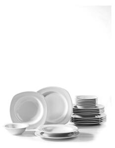 Jídelní sada 18 ks bílá/porcelán