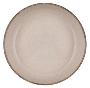 Jídelní sada 16 ks béžová/porcelán