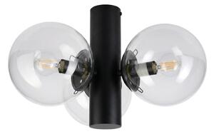 Stropní svítidlo SFERIO 3xE14/5W/230V černá/čirá