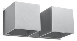 Sollux SL.0658 - Nástěnné svítidlo QUAD 2xG9/40W/230V šedá SLX0610