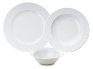Jídelní sada 18 ks bílá/porcelán