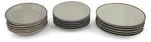 Jídelní sada 18 ks zelená/porcelán