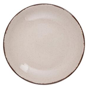 Jídelní sada 18 ks béžová/porcelán