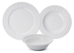 Jídelní sada 18 ks bílá/porcelán