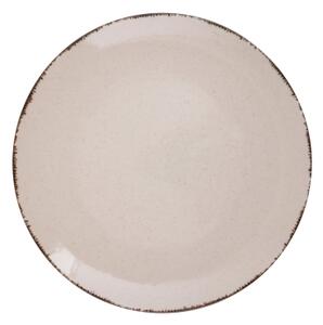 Jídelní sada 18 ks béžová/porcelán
