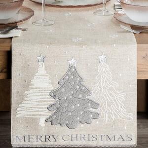 VÁNOČNÍ BĚHOUN NA STŮL CHRISTMAS 35X183 CM VZOROVANÝ