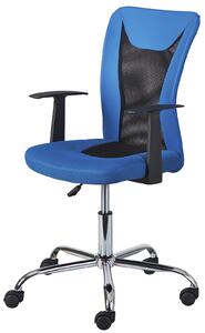 Otočná židle na kolečkách Nanny - modrá/černá