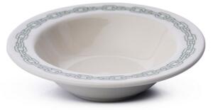 Jídelní sada 24 ks bílá/zelená/porcelán