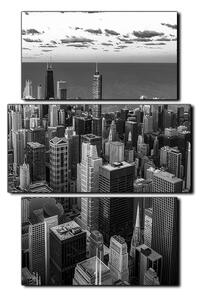 Obraz na plátně - Mrakodrapy v Chicagu- obdélník 7268QC (90x60 cm)