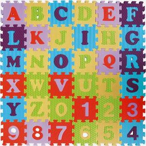 BABY GREAT Pěnové puzzle Číslice a písmena SX (15x15)