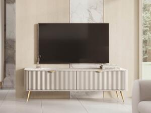TV skříňka Wosial 163 2D, Barva: pískovo béžová 5903211326776