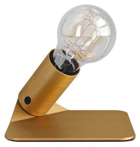 Creative cables Stolní lampa SI! 5V se žárovkou A60 a kovovým podstavcem Barva: Matný bronz