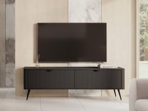 TV skříňka Wosial 163 2D, Barva: černý grafit 5903211326783