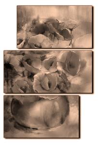 Obraz na plátně - Akvarel, kytice máků, reprodukce- obdélník 7270FD (120x80 cm)