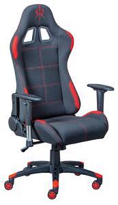 Herní polohovatelná židle Player - černá/červená