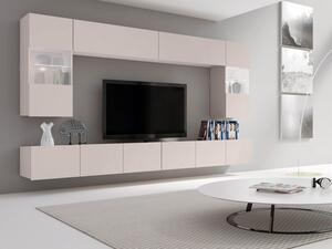 Obývací stěna Bralani I, Barva: Kašmír, Osvětlení: osvětlení LED - bílé 5903211429460