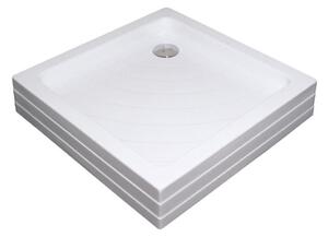 Ravak A007701120 - Sprchová vanička čtvercová ANGELA 90x90 cm bílá
