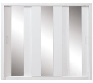 Šatní skříň DUCA DC1 - 250 cm - bílá lux