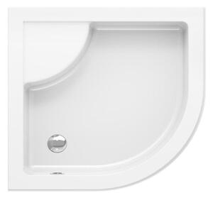Ravak A217001020 - Sprchová vanička čtvrtkruhová SABINA 90x90 cm bílá
