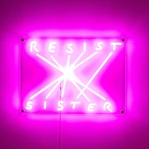 LED dekor nástěnné světlo Resist-Sister, fuchsie