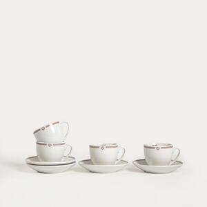 Sada šálků PATISERIE s podšálky 007063 100 ml (4 ks)