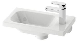 Ravak XJGP1100000 - Závěsné umyvadlo CHROME 40x22 cm litý mramor/bílá