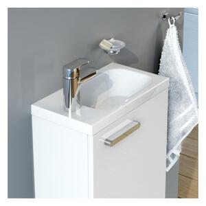 Ravak XJGL1100000 - Závěsné umyvadlo CHROME 40x22 cm litý mramor/bílá
