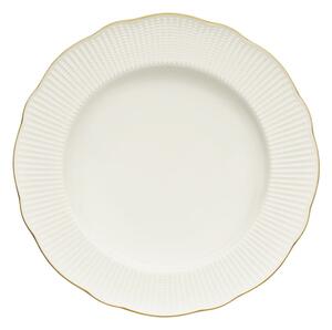 Jídelní sada 24 ks bílá/zlatá/porcelán