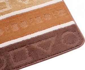 Sada koupelnových koberečků MULTI B5015 figury - hnědý, camel