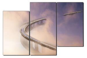 Obraz na plátně - Most v mlze 1275D (90x60 cm)