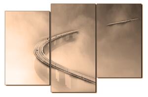 Obraz na plátně - Most v mlze 1275FC (90x60 cm)