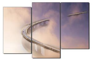 Obraz na plátně - Most v mlze 1275C (90x60 cm)