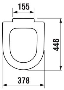 JIKA H8932823000631 - Záchodové prkénko DEEP duroplast/bílá