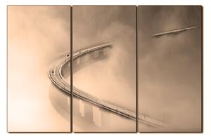 Obraz na plátně - Most v mlze 1275FB (120x80 cm)
