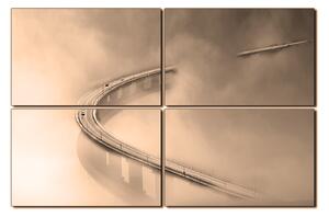 Obraz na plátně - Most v mlze 1275FE (150x100 cm)