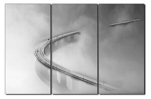Obraz na plátně - Most v mlze 1275QB (90x60 cm )