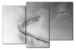 Obraz na plátně - Most v mlze 1275QC (150x100 cm)