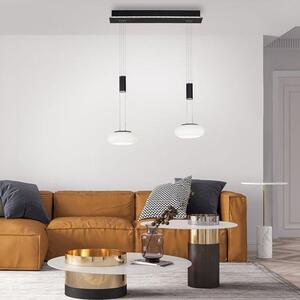 Paul Neuhaus Závěsné LED svítidlo Q-ETIENNE 21,7W, š. 65 cm, CCT 2700-5000K, dálkové ovládání