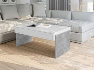 Konferenční stolek Anaser, Barva: bílá / beton Mirjan24 5903211197604