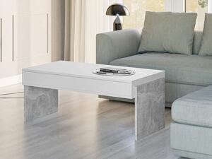 Konferenční stolek Anaser, Barva: bílá / beton Mirjan24 5903211197604